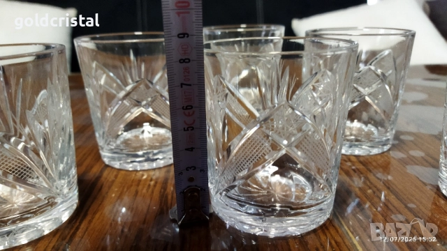 Кристални чаши , снимка 5 - Антикварни и старинни предмети - 36006544