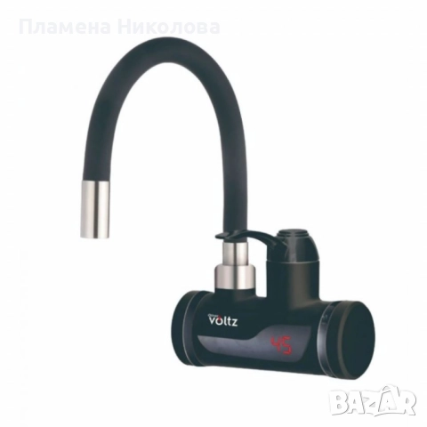 Нагревател за вода Voltz - За стена или плот, 3300W, Черен