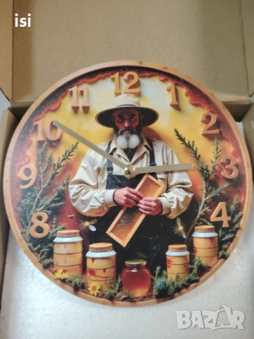 Часовници на пчеларска тематика, снимка 2 - Стенни часовници - 52106895
