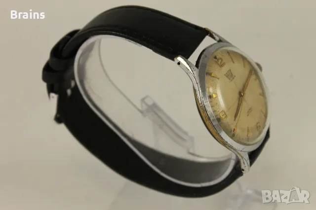 1950's Швейцарски Ръчен Часовник BRITIX 17 Jewels 39 мм, снимка 6 - Антикварни и старинни предмети - 49771310