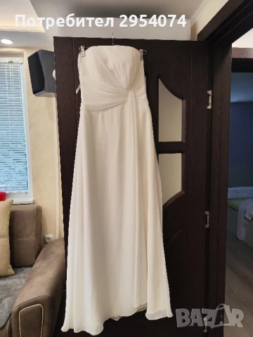 семпла булчинска рокля мл-89лв, снимка 2 - Рокли - 51420274