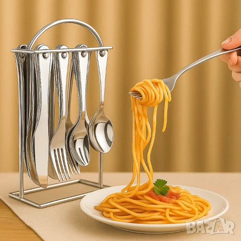 Прибори за хранене ARIAN – Стил и издръжливост в 25 части, снимка 3 - Други стоки за дома - 52037035