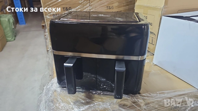 Двоен Air fryer T&G BEST COOKING 32847A0 - отделни LED дисплеи за всяка зона, снимка 16 - Фритюрници - 53226002