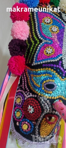 Кукерска маска, гугла, чисто нова, арт, новодел, снимка 2 - Декорация за дома - 43956219