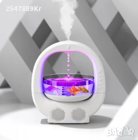 Антигравитационен овлажнител за въздух "Аквариум", с Bluetooth, снимка 2 - Овлажнители и пречистватели за въздух - 49224182