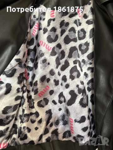 Дамско кожено яке MIU MIU, снимка 4 - Якета - 53846510