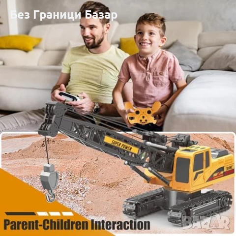Нов Детски Строителен Кран 1:14 – Реалистичен Модел RC Играчка за деца, снимка 4 - Други - 51239420