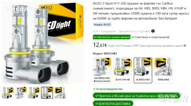 LED Крушки, снимка 3 - Аксесоари и консумативи - 53896387