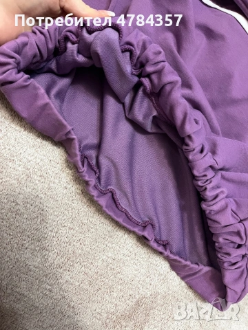 Стилен спортно-елегантен лилав суитшърт с качулка , снимка 3 - Суичъри - 54196384