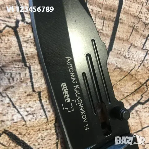 Сгъваем нож Avtomat Kalashnikov 14 - BOKER PLUS 93x220, снимка 4 - Ножове - 48479557