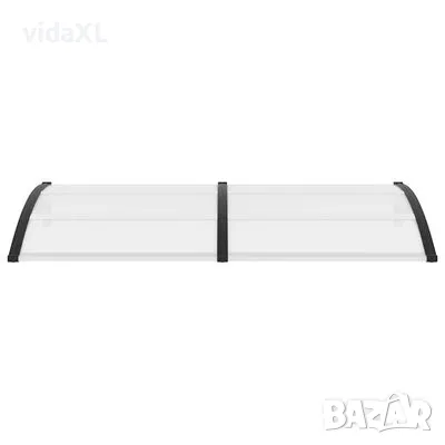 vidaXL Навес за врата черен 200x100 см PC(SKU:45627), снимка 3 - Други - 49039481