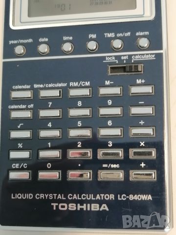 Ретро калкулатор Toshiba LC-840WA, снимка 10 - Антикварни и старинни предмети - 46474522