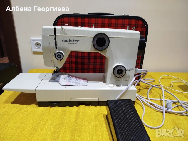Метална шевна машина MEISTER AUTOMATIC - W .GERMANY-  95 W , снимка 16 - Шевни машини - 53685942
