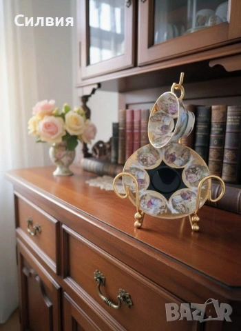 Колекционерски комплект (чаша с чинийка), снимка 2 - Чаши - 53475245