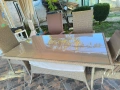 Градинска маса и столове имитация ратан, снимка 2