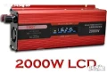 UKC инвертор KC-2000D, 12V-220V, 2000W - с дисплей, снимка 2