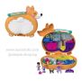 Игрален комплект Mattel Polly Pocket - Corgi Cuddles, мини играчки със затваряща се къщичка-калъф