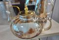 Стъклен чайник: изработен от висококачествено боросиликатно стъкло и снабдена с филтър за чай от нер