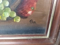 Стара авторска картина/натюрморт , снимка 3