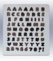 Букви азбука латиница числа Полипропилен поликарбонатна пластмасова PET форма молд шоколад фондан