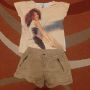 Панталонки и блузка Zara, снимка 1 - Детски къси панталони - 45945301