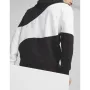 Мъжко спортно горнище PUMA Power Cat Colorblock Hoodie Black/White, снимка 1