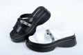 СЕЗОН'24! Дамски чехли естествена кожа на платформа - Два цвята, снимка 1 - Чехли - 45397630