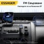 Essager Bluetooth 5.4 FM трансмитер за кола, безжичен аудио адаптер ES-BT17, Handsfree, снимка 3