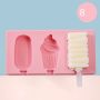 Силиконова форма за сладолед за многократна употреба с пластмасови дръжки / Вариант 1: котешка лапа , снимка 9