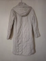 -75% Светло бежово екрю дамско дълго яке парка с качулка S размер, снимка 2