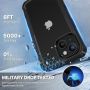 Нов iPhone 15 Plus Кейс с Вградена Защита и Прозрачен Заден Капак Айфон калъф, снимка 2