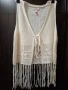 Дамско плетено елече на ресни, Чисто ново, размер XL , снимка 1