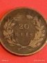 Стара монета 20 реис 1891г. Португалия Карлос първи за КОЛЕКЦИЯ 53119, снимка 10