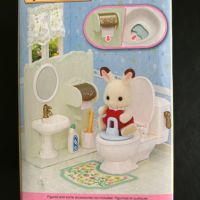 Sylvanian Families - 5740 Комплект тоалетна за куклена къща за малки деца, снимка 8 - Образователни игри - 45373688