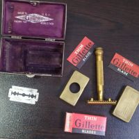 Самобръсначка GILLETTE Made In ENGLAND 1920/40 г, снимка 11 - Антикварни и старинни предмети - 45913971