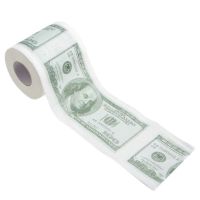 Забавна тоалетната хартия-100 доларова банкнота, снимка 2 - Подаръци за жени - 46104288