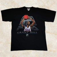 NBA XL Grant Hill Мъжка памучна тениска в отлично състояние, снимка 1 - Тениски - 40722084