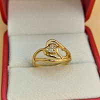 пръстени от медицинска стомана с 18к златно покритие , снимка 17 - Пръстени - 45398238