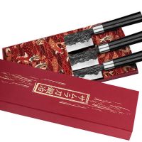 Комплект ножове Samura Black Smith, Въглеродна стомана, 3 бр., снимка 1 - Прибори за хранене, готвене и сервиране - 45176331