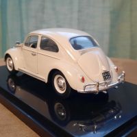 1961 Volkswagen Beetle 1200 De Luxe 1:24 Fabbri/Edicola Diecast Колекционерски модел, снимка 6 - Колекции - 45092058