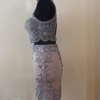  Абитуриентска официална рокля SHERRI HILL от 2 части с камъни Swarowski, снимка 3 - Рокли - 44958246