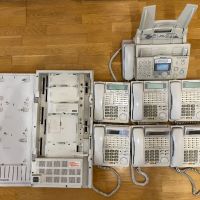Централа Panasonic KX-TD1232, факс KX-FP363 и 6 офис телефона KX-T7433, снимка 1 - Стационарни телефони и факсове - 45479773