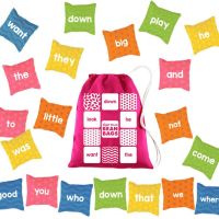 Sight Words Games Образователна игра с английски думи, торбички  за хвърляне за деца 4+ г., снимка 1 - Образователни игри - 45511168