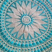 Покривка плетена на една кука , снимка 2 - Покривки за маси - 45717243