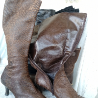 дамски ботуши от естествена змийска кожа BOSS original, 38-39, снимка 6 - Дамски ботуши - 45011874