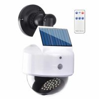 Соларна лампа със сензор за движение и дистанционно управление тип фалшива видеокамера JX-5116, снимка 2 - Друга електроника - 45567492