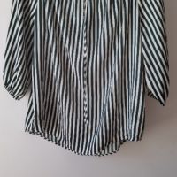 H&M блуза на райета (бяло, зелено) с 3/4 ръкави, р-р 36 / S, снимка 1 - Тениски - 45117904