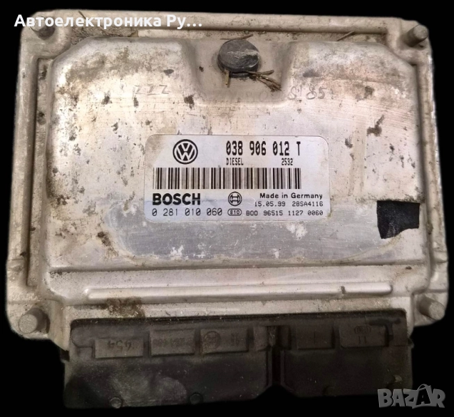 компютър SEAT LEON TOLEDO 1.9 TDI AHF ,038 906 012 T, 038906012T, BOSCH ,0 281 010 060, снимка 1