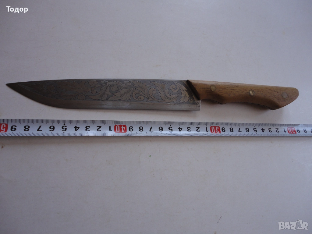 Невероятен ловен нож гравюри , снимка 1