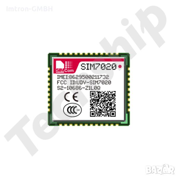 SIMCom SIM7020E NB-IoT SMT module, снимка 1